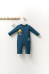 BabyJem Salopeta cu buzunare pentru bebelusi monster, tongs baby (marime: 3-6 luni, culoare: bleumarin)