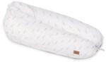Bonjourbébé Perna pentru gravide si alaptare, husa detasabila din bumbac 100%, 190 cm, Spring Cottage Hunter Green (28SC50-045)