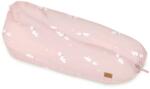 Bonjourbébé Perna pentru gravide si alaptare, husa detasabila din bumbac 100%, 190 cm, Pink Polaris (28PL52-037)