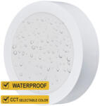 Lightex Panou Led 9W, Montare Incastrată și Aparentă, Corp Alb, Impermeabilă IP54, CCT, 765lm, 128xH31mm/100mm (19484-)