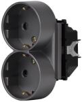 Luxion Modul Priza Dubla LUXION Pentru Doza Simpla SmartElectro IntelligentHouse (LX-MP210GY)