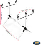 Lineaeffe Rod-pod Lineaeffe Aluminiu, 3 Posturi (a6.6313056) Suport lanseta