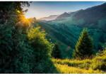  Vászonkép, Egy szép nyári reggel a hegyen, 80x50cm, vászonfestmény1164, Többszínű (tabloucanvas1164/50x80cm)