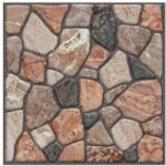 Flippy 10 db 3D tapétalap készlet, Flippy, 30 x 30 cm, PVC, Kő típusú, Fedett felület 0, 9 nm, Öntapadó, Tégla (131402)