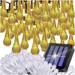 VG 10 méteres Napelemes kerti dekor jégcsap, 100 LED-es fényfüzér, meleg fehér (12380_100)