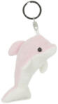 Semo Toys Rózsaszín plüss delfin kulcstartó 8 cm-es
