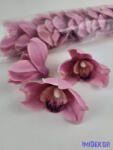  Cymbidium orchidea selyem fej D10 cm - Mályvás
