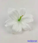  Liliom selyemvirág fej 13 cm - Fehér