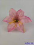  Liliom selyemvirág fej 11 cm - Rózsaszín