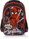 Spiderman Ghiozdan cu 2 compartimente, Marvel, Spiderman, Negru-Rosu
