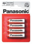Panasonic cink-szén akkumulátorok vörös cink R6RZ / 4BP EU AA 1, 5V (buborékfólia 4db) (330020,00)