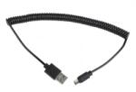 Gembird CABLU alimentare si date GEMBIRD, pt. smartphone, USB 2.0 (T) la Micro-USB 2.0 (T), 1.8m, spiralat, conectori auriti, negru, CC-mUSB2C-AMBM-6 (timbru verde 0.08 lei) (CC-mUSB2C-AMBM-6)