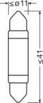 OSRAM Žiarovka, osvetlenie vnútorného priestoru ams-OSRAM 6413DWP-1BL (6413DWP-1BL)