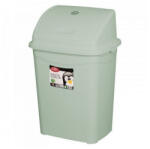 PLANET Szemeteskuka billenő fedéllel műanyag 9 literes szürke UP116 (UP116P) - iroszer24