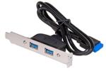 Akyga USB-3 hátlap kivezetés 2 x USB 3.0 ( AK-CA-47 ) (AK-CA-47)