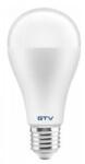 GTV LED izzó E27 20W 2400lm 4000K, normál izzó forma, opál búra (GTV-LD-PN4A65-20W)