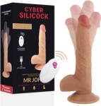 Cyber Silicock Távvezérlős Valósághű Dildó Mr John - Tapadótalpas (d-218562)