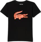 Lacoste Tricouri băieți Lacoste Boys SPORT Tennis Technical Jersey Oversized Croc T-Shirt - black/orange (TJ2910-00-QXI)