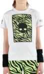 Hydrogen Tricouri băieți Hydrogen Tennis Court Cotton - white/yellow fluo (TK0712-D82)