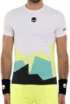 Hydrogen Tricouri bărbați Hydrogen Mountains Tech - white/yellow fluo/green/black (DT0005-L97)