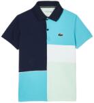 Lacoste Tricouri băieți Lacoste Recycled Pique Knit Tennis - navy blue/blue/green/white (DJ1317-00-RIH)