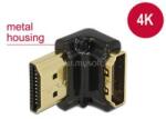 Delock adapter Gyors-sebességű HDMI Ethernettel - HDMI-A anya > HDMI-A apa 4K 90 fokos lefele fekete (DL65662) (DL65662)