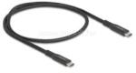 Delock USB 20 Gbps kábel USB Type-C apa - apa PD 3.0 100 W E-Marker 0, 5 m fekete fém (DL80023) (DL80023)