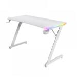 Trust GXT 709W Luminus RGB Gamer asztal fehér (25328)