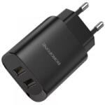 BOROFONE BN2 Hálózati Töltő Adapter 2xUSB 2.1A, Fekete (30PM027858) (30PM027858)