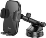 hoco. autós telefontartó vezeték nélküli töltéssel szélvédőre / középkonzolra 15W HW5 fekete