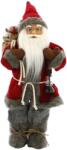 Kring Mikulás figura puttonnyal, 46 cm, Piros/Szürke (CK606-J377)