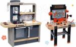 Smoby Set masă de lucru Black+Decker Smoby electronic şi bucătărie care crește cu copilul de Tefal Evolutive (SM360702-10) Set bricolaj copii