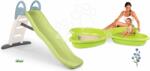 Smoby Set tobogan cu dublu val și nisipar cu două părți Fluture Toboggan Life Smoby lungimea suprafeței de alunecare 200 cm cu apă (SM820405-47)