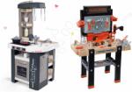 Smoby Set atelier de lucru Black+Decker Smoby electronic şi bucătărie Tefal Studio cu sunete (SM360702-8) Set bricolaj copii