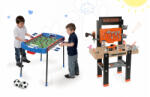 Smoby Set atelier de lucru Black&Decker Smoby cu maşină de găurit şi masă de fotbal Challenger cu 2 mingi (SM360701-13) Set bricolaj copii