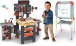 Smoby Set masă de lucru cu trei părți Black&Decker Mega Center și tablă Smoby pentru desenat cu cretă și magneți (SM360726-9) Set bricolaj copii