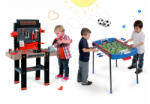 Smoby Set bancă de lucru Black&Decker Smoby cu maşină de găurit şi masă de fotbal Challenger cu mingi (SM360702-2) Set bricolaj copii