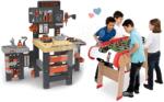 Smoby Set masă de lucru cu trei părți Black&Decker Mega Center și masă de fotbal Smoby biliard hokei și tenis (SM360726-10) Set bricolaj copii