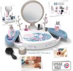 Smoby Măsuță de toaletă cu oglindă detașabilă My Beauty Studio Smoby rafturi rotative cu compartimente și un suport pentru bijuterii în formă de copăcel împreună cu 15 accesorii (SM320252)