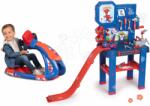 Smoby Set atelier de lucru și simulator Spidey Bricolo Center Smoby electronic cu tobogan și mașinuță (SM360729-1) Set bricolaj copii