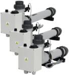 VÁGNER POOL Elektromos fűtőpatron EOVTi - 6, 6 kW, 3 x 230 V, Titán, elektromos áramláskapcsolóval