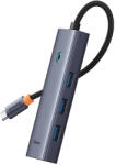 Baseus - Dokkolóállomás Lite Széria (B0005280A813-03) - Type-C 4x USB3.0-hoz, 5Gbps - Űrszürke