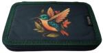 Herlitz Penar neechipat Herlitz 2 fermoare, dimensiune 20 x 4.5 x 13 cm, motiv Colibri (400198296) Penar