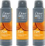 Dove Triopack Men+Care Sandalwood & Vanilla 150 ml (8720181570070x3)