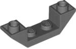 LEGO® 32802c85 - LEGO sötétszürke lejtő duplán inverz 45° 4 x 1 méretű (32802c85)