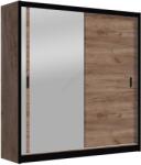 EMS Гардероб с огледало SABRINA 180x215 см, дъб крафт (MT0049)