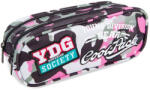 COOLPACK Penar școlar eliptic Cool Pack Clever - Camo Pink Badges, cu 2 compartimente (A65112) Penar