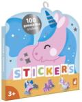 JANOD Stickere Autocolante Unicorni 100 bucăți ambalaj S (J09190)