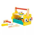 Janod BricoKids Unelte din lemn și set de construcție în cutie portabilă Robot 30 buc (J06455) Set bricolaj copii