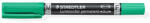 STAEDTLER Alkoholos marker, 0, 6/1, 5 mm, kúpos, kétvégű, STAEDTLER "Lumocolor® duo 348", zöld (348-5)